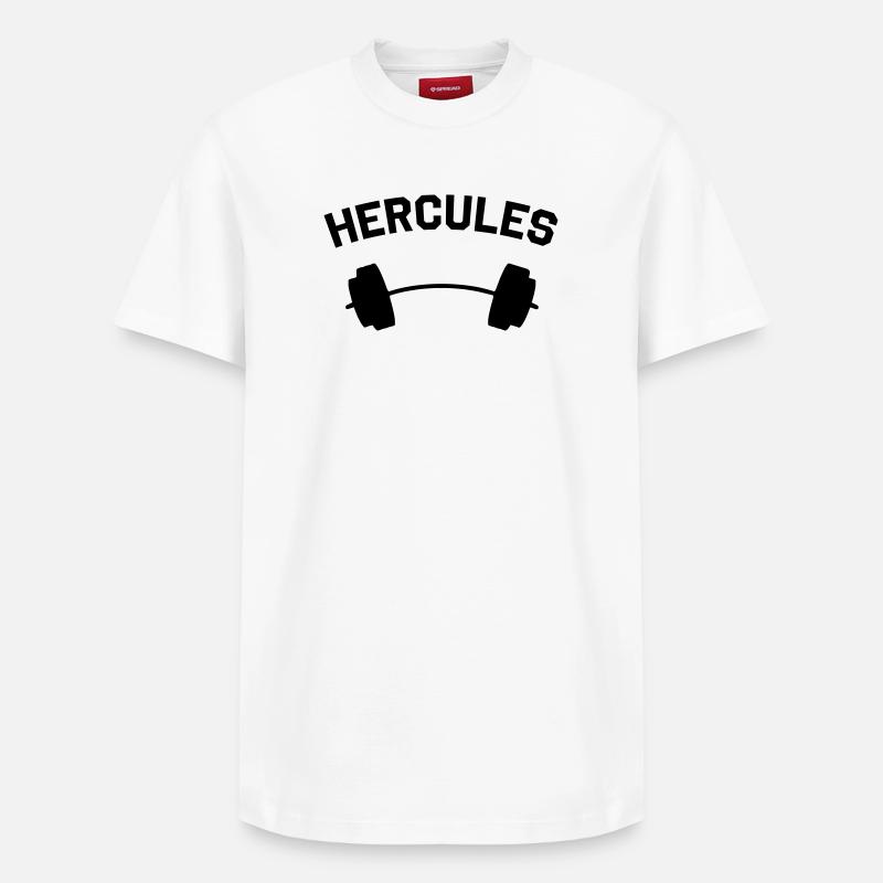 HERCULES - Relaxed Unisex Supima Cotton T-Shirt – von SPREAD - Weiß