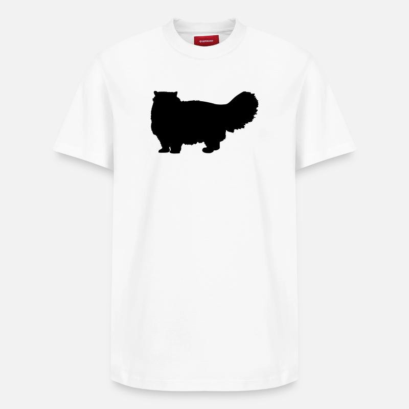 Perserkatze - Relaxed Unisex Supima Cotton T-Shirt – von SPREAD - Weiß