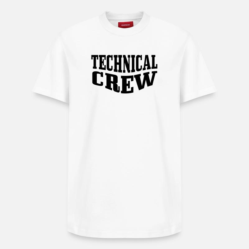 Technische Crew 2 - Relaxed Unisex Supima Cotton T-Shirt – von SPREAD - Weiß