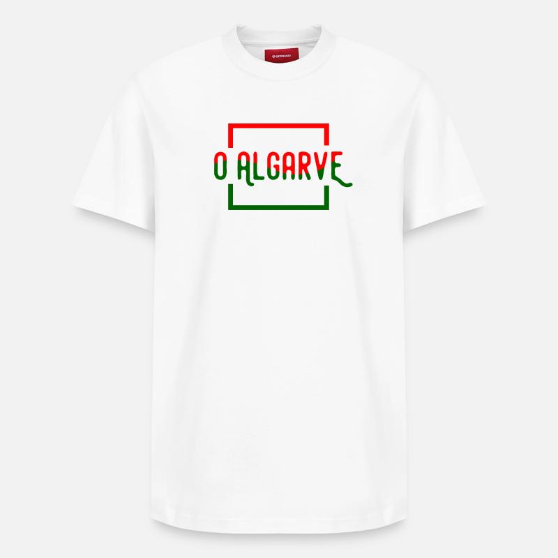 O Algarve - T-shirt unisexe décontracté en coton Supima – de SPREAD - blanc