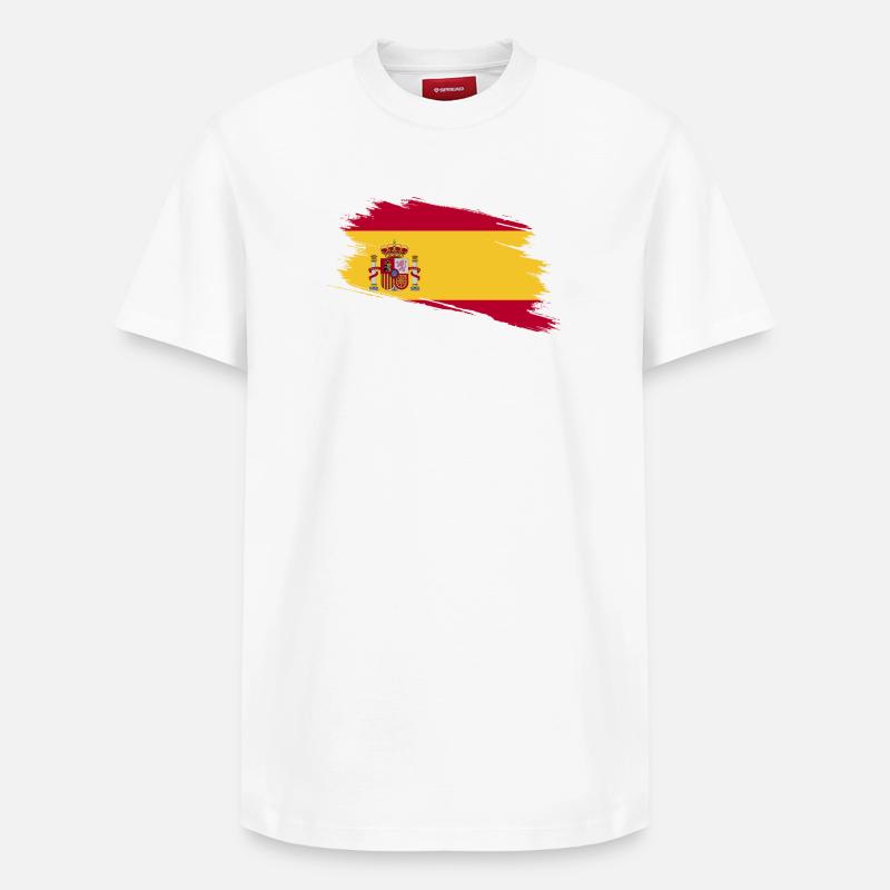 Spanien! - Relaxed Unisex Supima Cotton T-Shirt – von SPREAD - Weiß