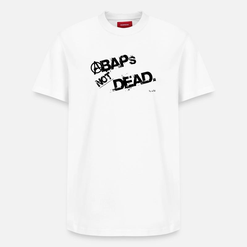 ABAPs NOT DEAD - T-shirt unisexe décontracté en coton Supima – de SPREAD - blanc