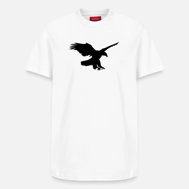 Eagle - Relaxed Unisex Supima Cotton T-Shirt – by SPREAD - white