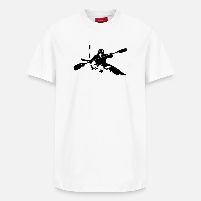 kayak - T-shirt unisexe décontracté en coton Supima – de SPREAD - blanc
