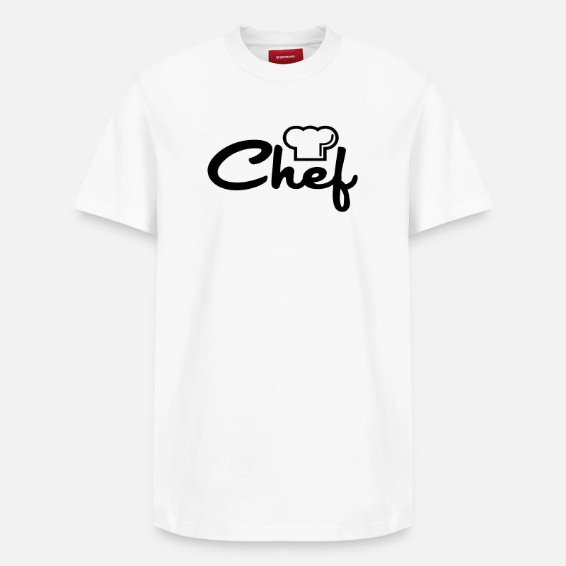Chef - T-shirt unisexe décontracté en coton Supima – de SPREAD - blanc
