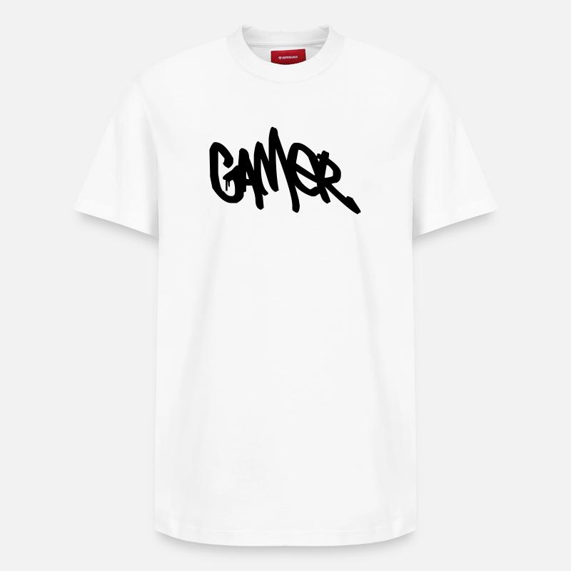 Gamer - T-shirt unisexe décontracté en coton Supima – de SPREAD - blanc