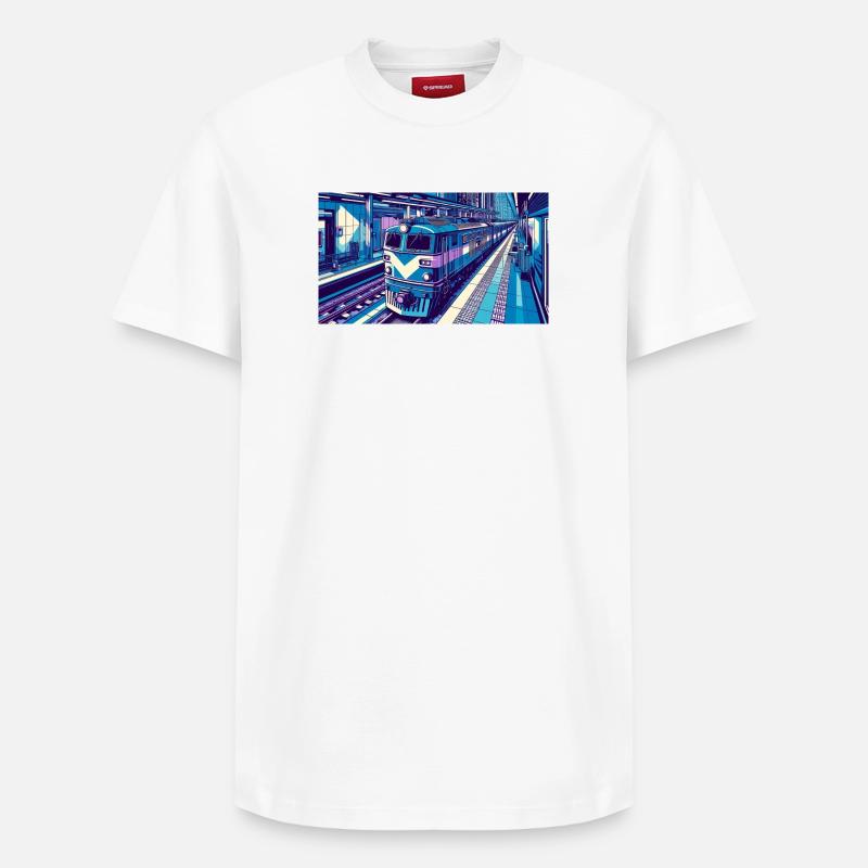 Train 2 4 - T-shirt unisexe décontracté en coton Supima – de SPREAD - blanc