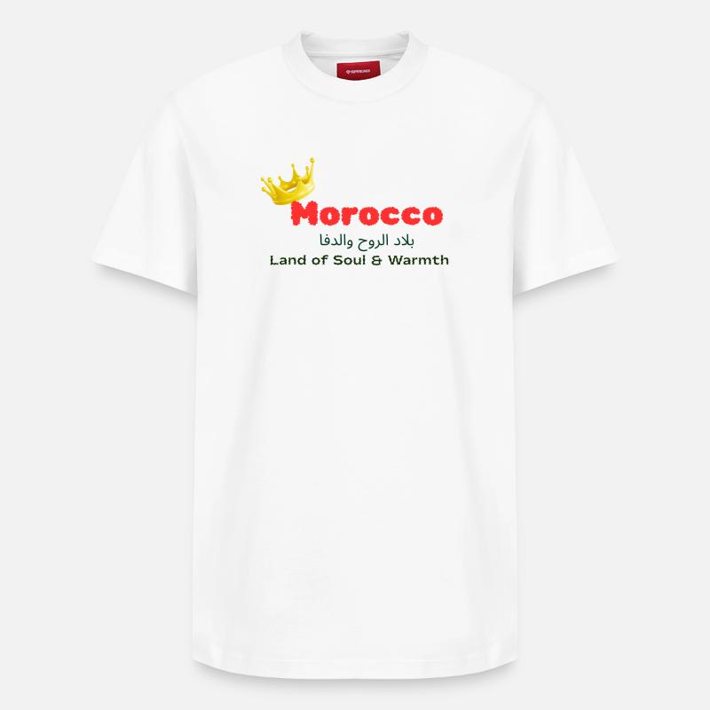 Maroc - T-shirt unisexe décontracté en coton Supima – de SPREAD - blanc
