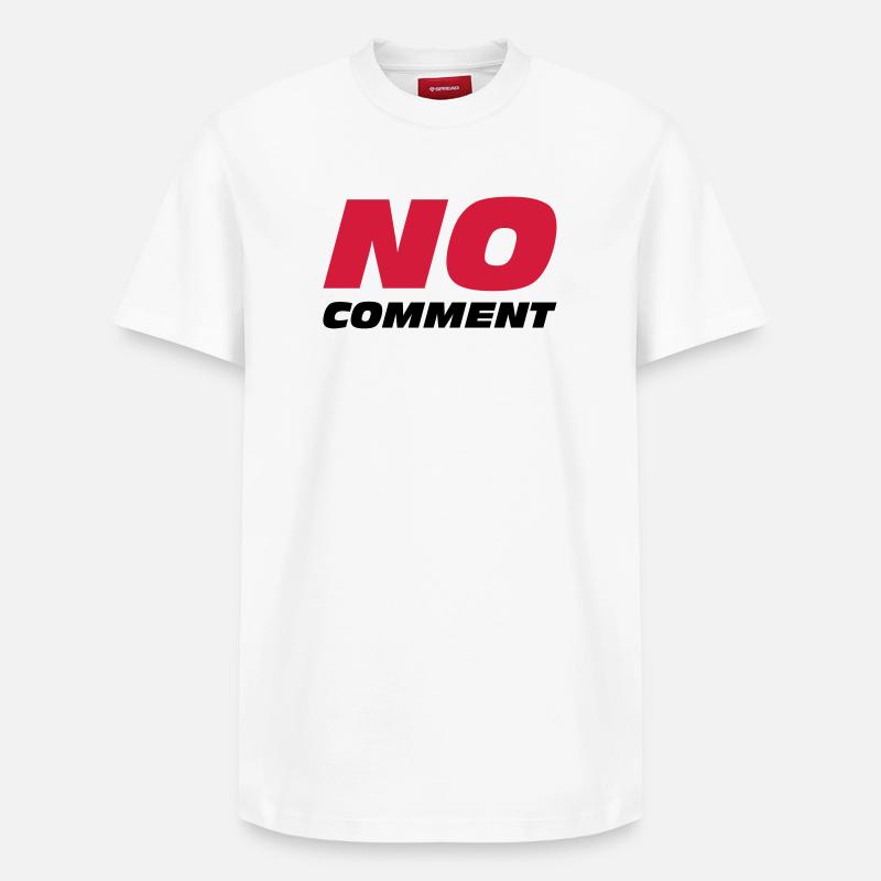 No Comment - Relaxed Unisex Supima Cotton T-Shirt – von SPREAD - Weiß