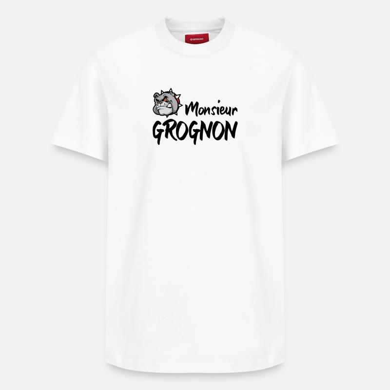 Mr. GROGNON - Relaxed Unisex Supima Cotton T-Shirt – by SPREAD - white