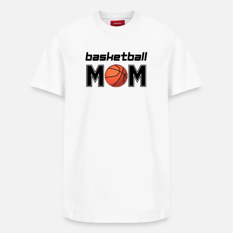 Maman basketteuse - T-shirt unisexe décontracté en coton Supima – de SPREAD - blanc
