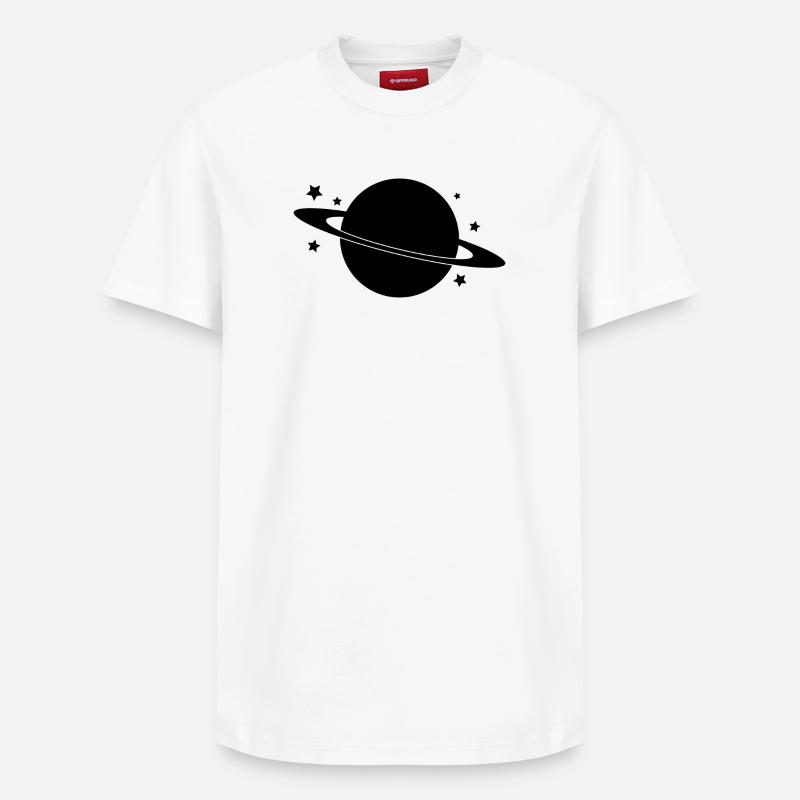 planète - T-shirt unisexe décontracté en coton Supima – de SPREAD - blanc