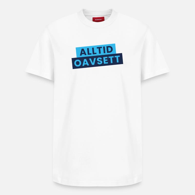 Immer unabhängig – stilvolle Aussage - Relaxed Unisex Supima Cotton T-Shirt – von SPREAD - Weiß