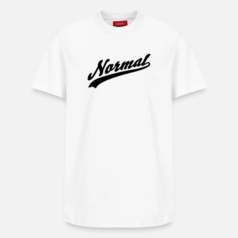 Normal - Relaxed Unisex Supima Cotton T-Shirt – von SPREAD - Weiß