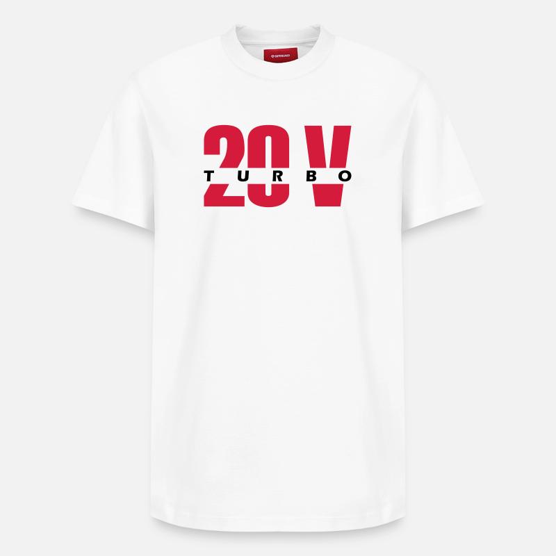20V turbo - Relaxed Unisex Supima Cotton T-Shirt – by SPREAD - white