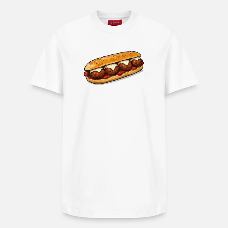 Barbecue à baguette - T-shirt unisexe décontracté en coton Supima – de SPREAD - blanc