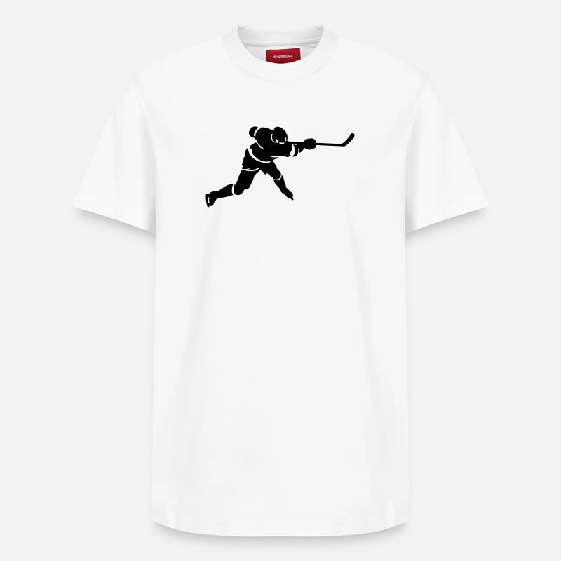 Hockey - T-shirt unisexe décontracté en coton Supima – de SPREAD - blanc