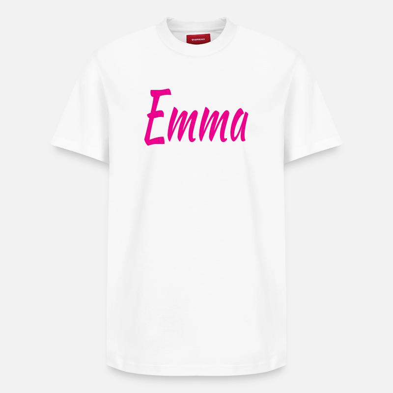 Emma - Relaxed Unisex Supima Cotton T-Shirt – von SPREAD - Weiß