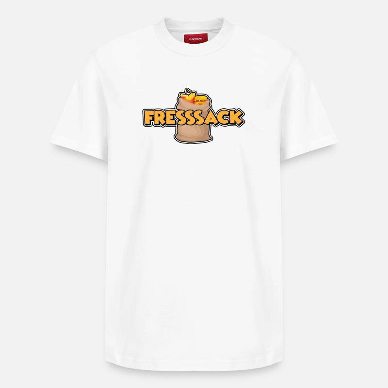 Fresssack - Relaxed Unisex Supima Cotton T-Shirt – von SPREAD - Weiß
