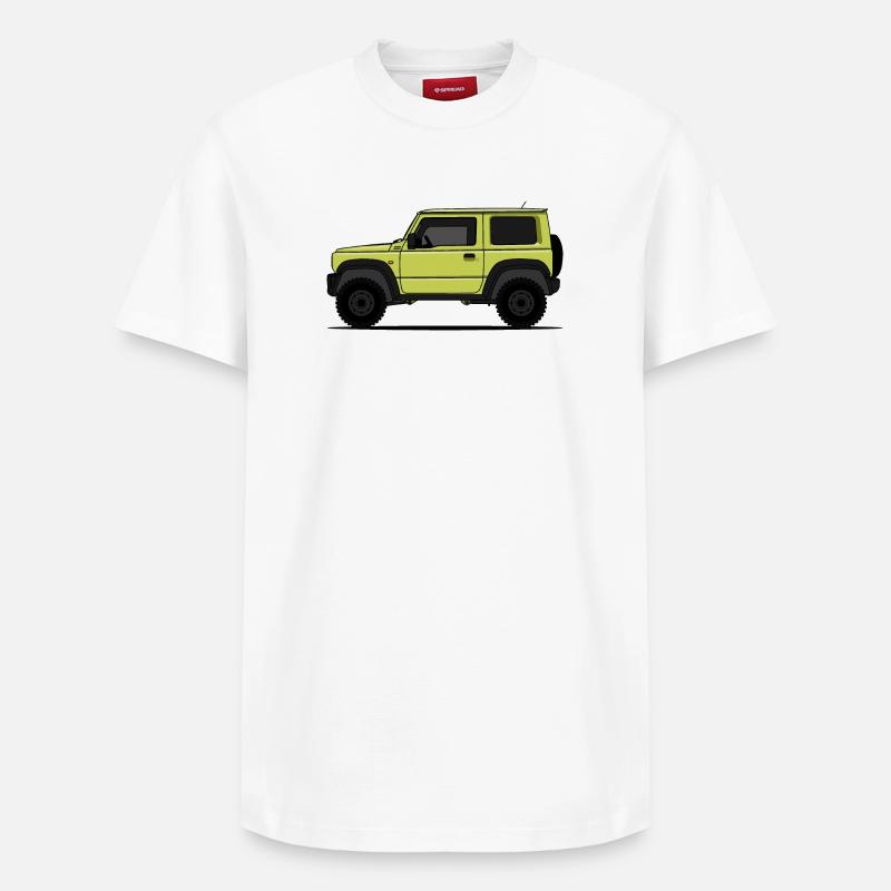 Jimny Jaune - T-shirt unisexe décontracté en coton Supima – de SPREAD - blanc