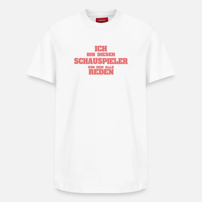 Beruf Schauspieler - Relaxed Unisex Supima Cotton T-Shirt – von SPREAD - Weiß