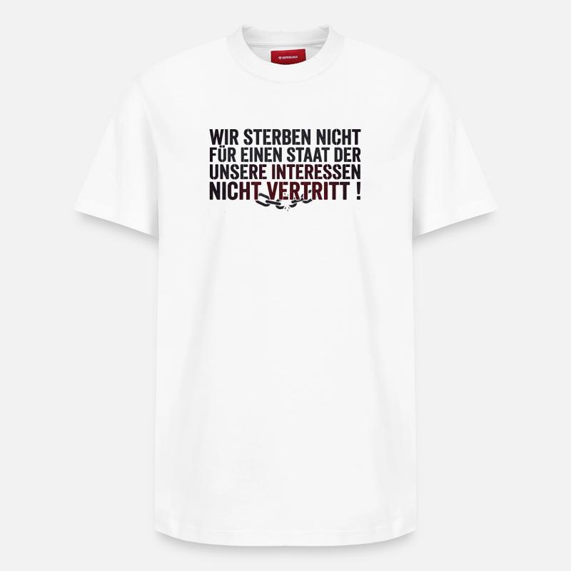 Protest Statement - Relaxed Unisex Supima Cotton T-Shirt – von SPREAD - Weiß