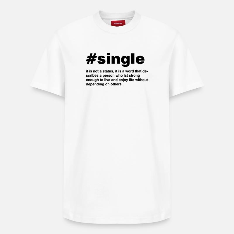 Simple est pas un statut - T-shirt unisexe décontracté en coton Supima – de SPREAD - blanc
