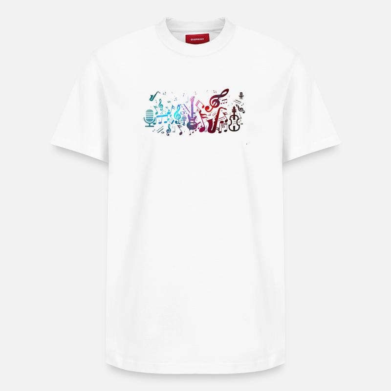 Music - T-shirt unisexe décontracté en coton Supima – de SPREAD - blanc