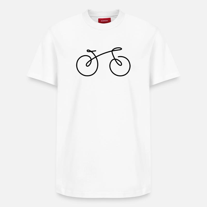 Bicycle Line - T-shirt unisexe décontracté en coton Supima – de SPREAD - blanc