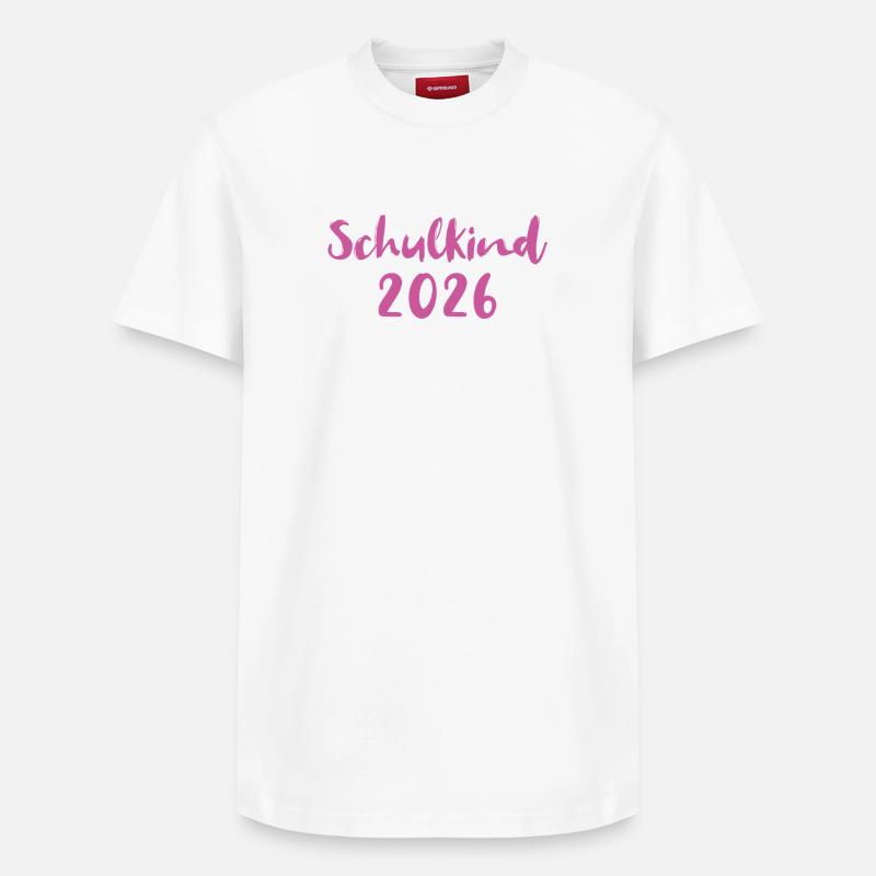 Écolier 2026 - T-shirt unisexe décontracté en coton Supima – de SPREAD - blanc