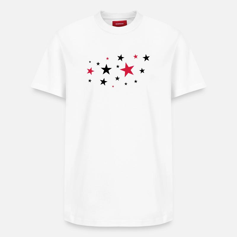 Etoiles - T-shirt unisexe décontracté en coton Supima – de SPREAD - blanc