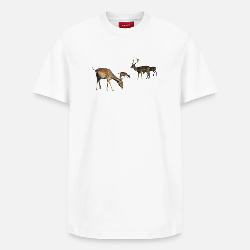 Daim - T-shirt unisexe décontracté en coton Supima – de SPREAD - blanc