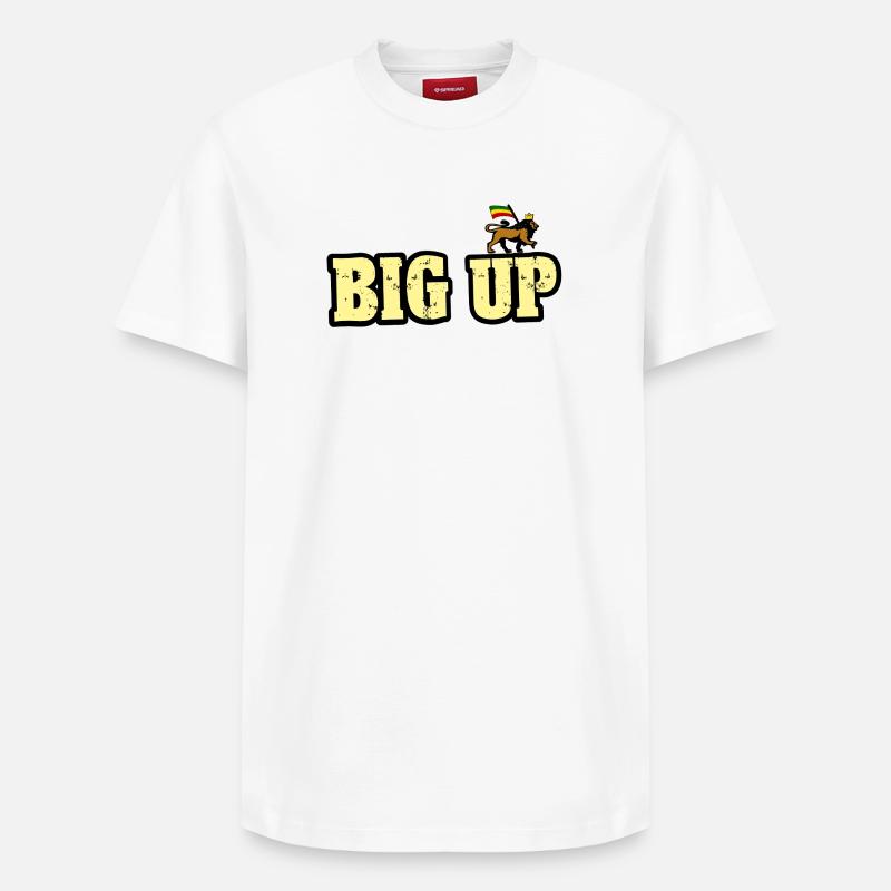 Dub Reggae Big Up - T-shirt unisexe décontracté en coton Supima – de SPREAD - blanc
