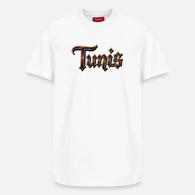 Tunis - Relaxed Unisex Supima Cotton T-Shirt – von SPREAD - Weiß
