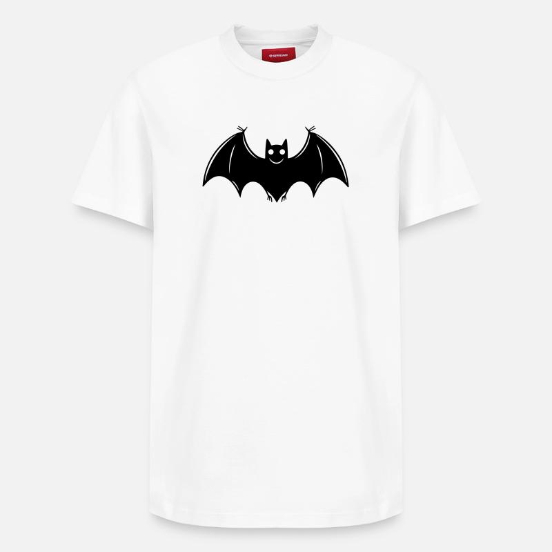 Fledermaus - Relaxed Unisex Supima Cotton T-Shirt – von SPREAD - Weiß