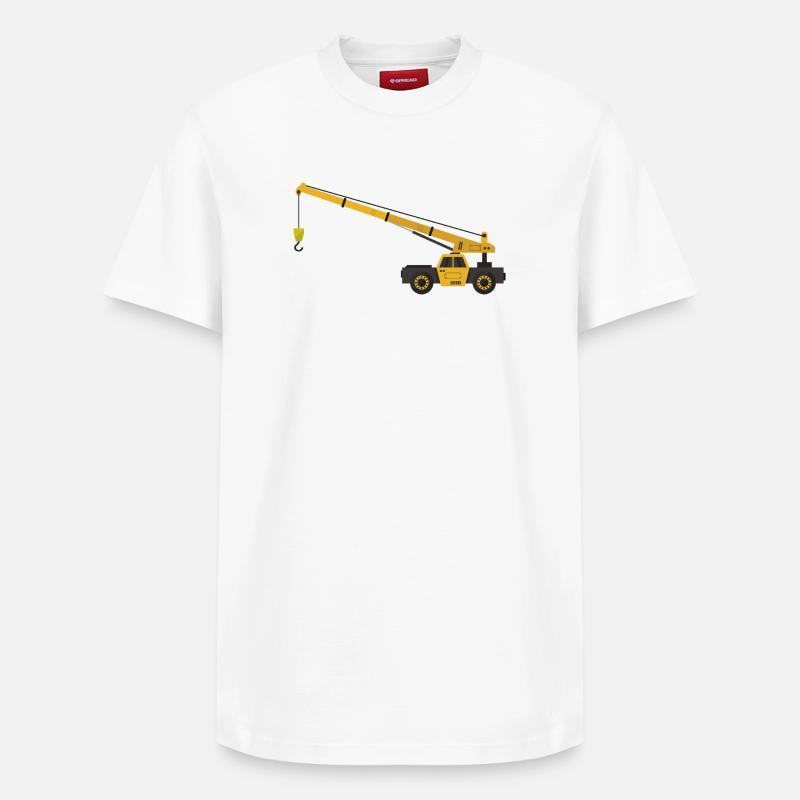 Kranich - Relaxed Unisex Supima Cotton T-Shirt – von SPREAD - Weiß
