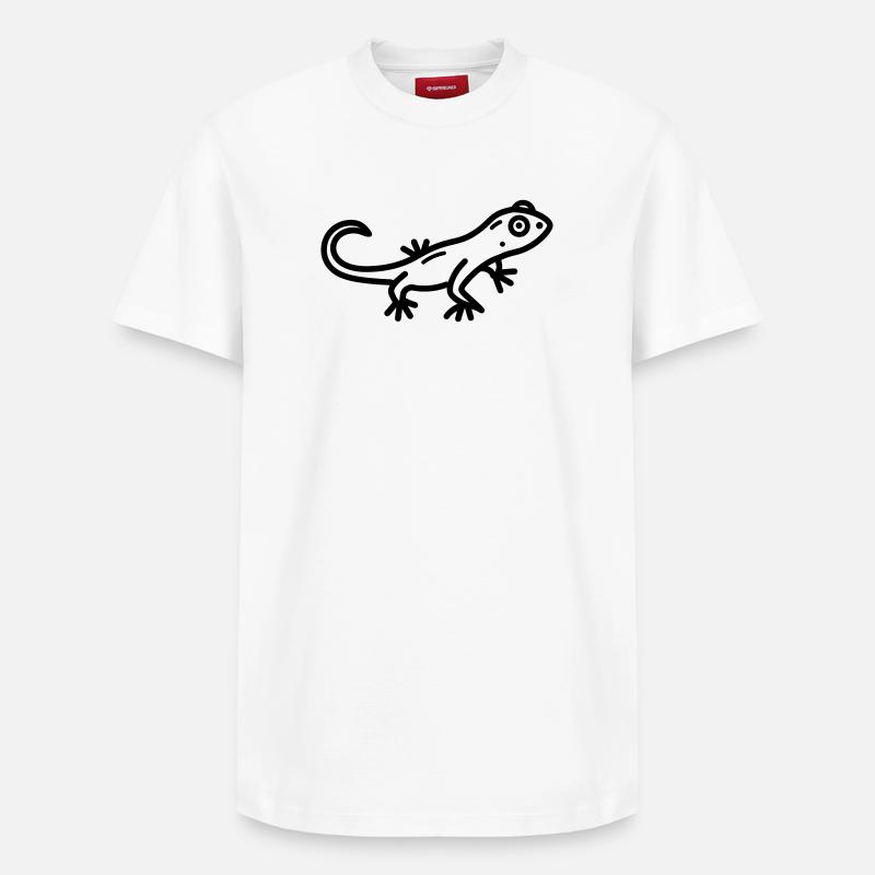 lézard - T-shirt unisexe décontracté en coton Supima – de SPREAD - blanc