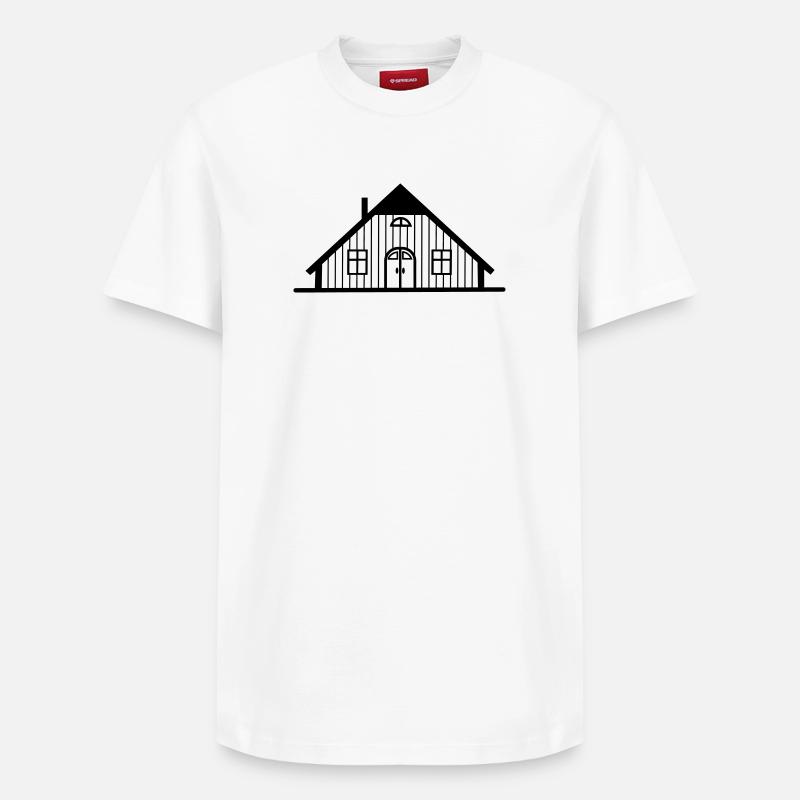 Entrepôt de grange de ferme - T-shirt unisexe décontracté en coton Supima – de SPREAD - blanc