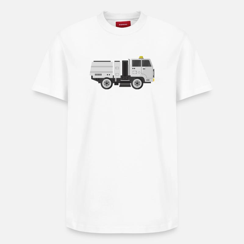 Balayeur de rue moderne - T-shirt unisexe décontracté en coton Supima – de SPREAD - blanc