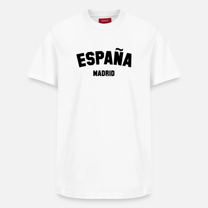 MADRID Espagne Espana Espagne - T-shirt unisexe décontracté en coton Supima – de SPREAD - blanc