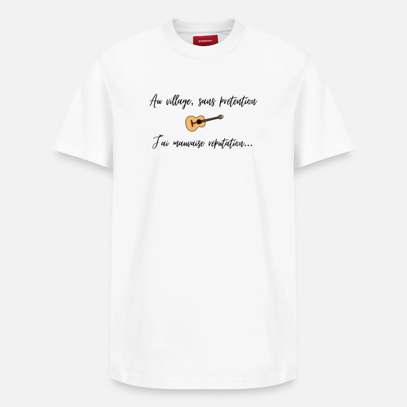 La mauvaise réputation - T-shirt unisexe décontracté en coton Supima – de SPREAD - blanc