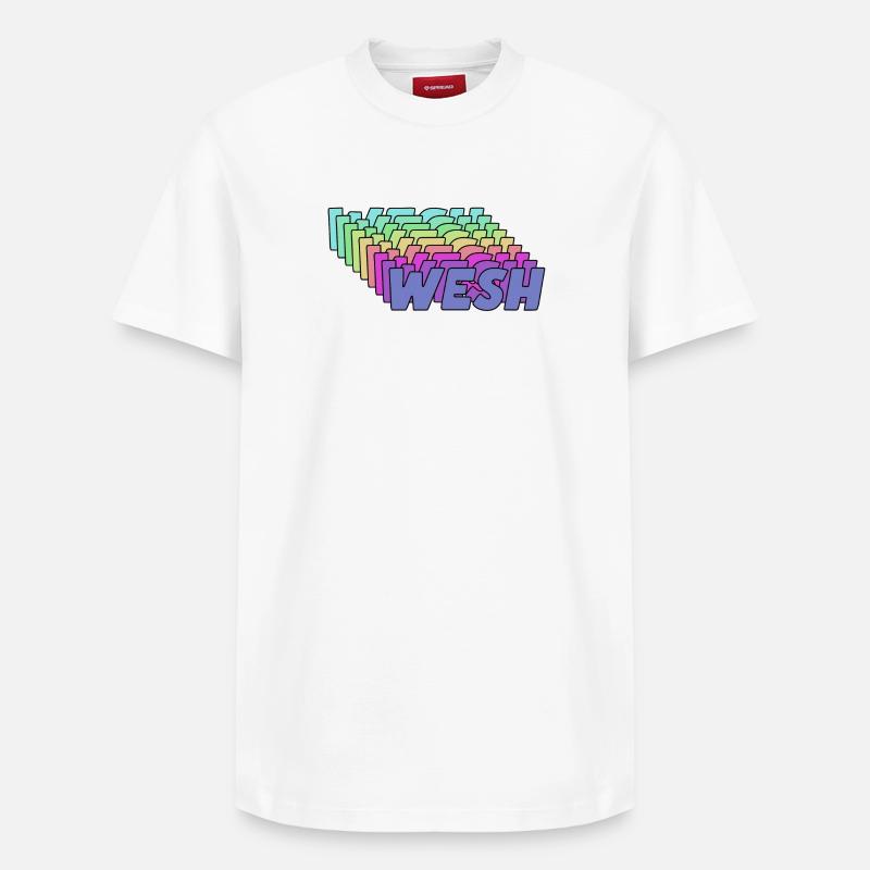Wesh - T-shirt unisexe décontracté en coton Supima – de SPREAD - blanc
