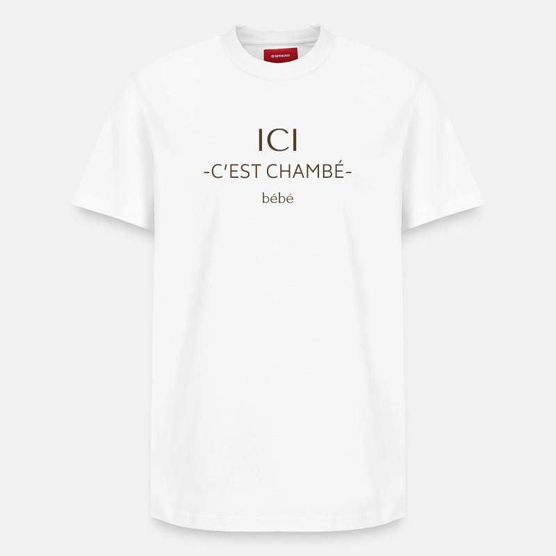 ici cest chambe - T-shirt unisexe décontracté en coton Supima – de SPREAD - blanc