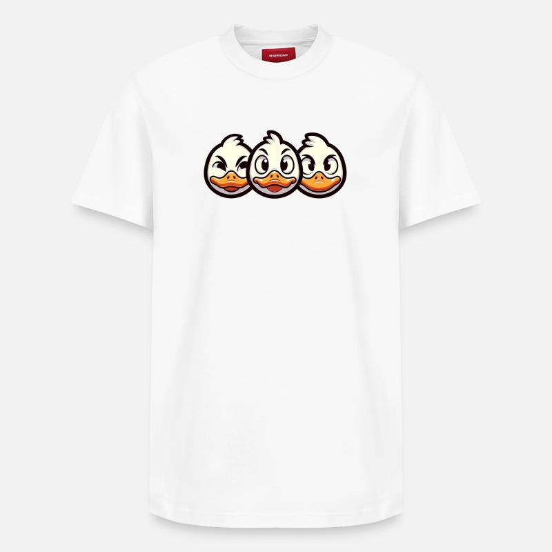Chick Express Cartoon Design - T-shirt unisexe décontracté en coton Supima – de SPREAD - blanc