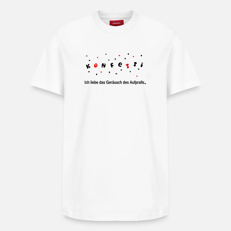 Confetti - T-shirt unisexe décontracté en coton Supima – de SPREAD - blanc