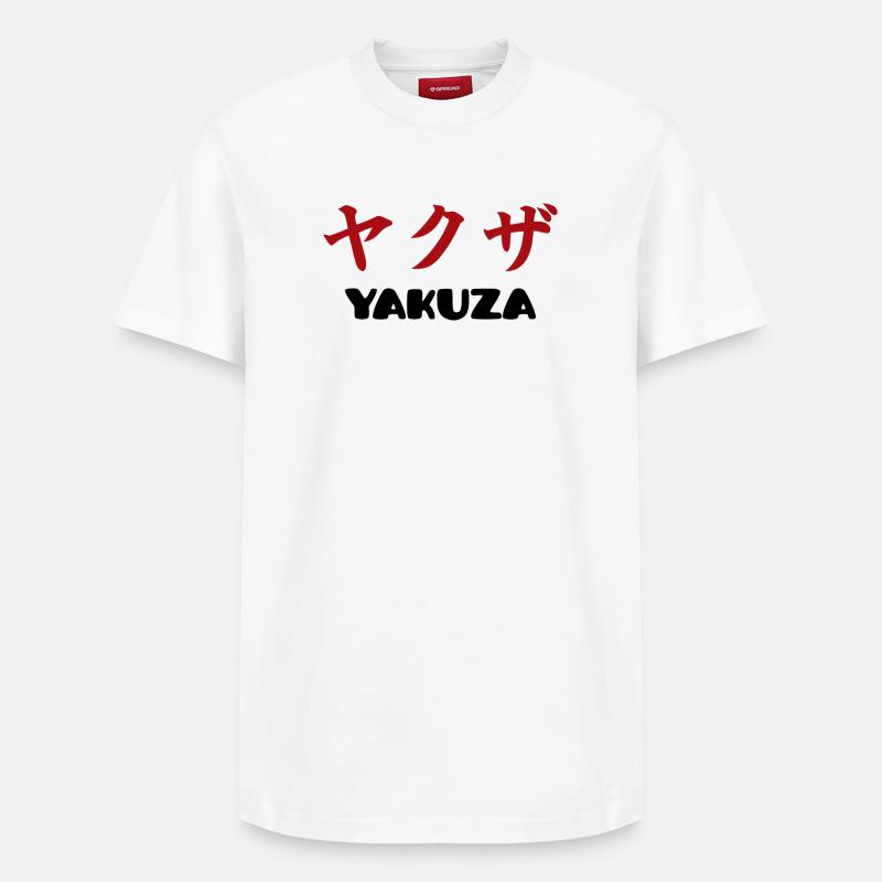 Yakuza - T-shirt unisexe décontracté en coton Supima – de SPREAD - blanc