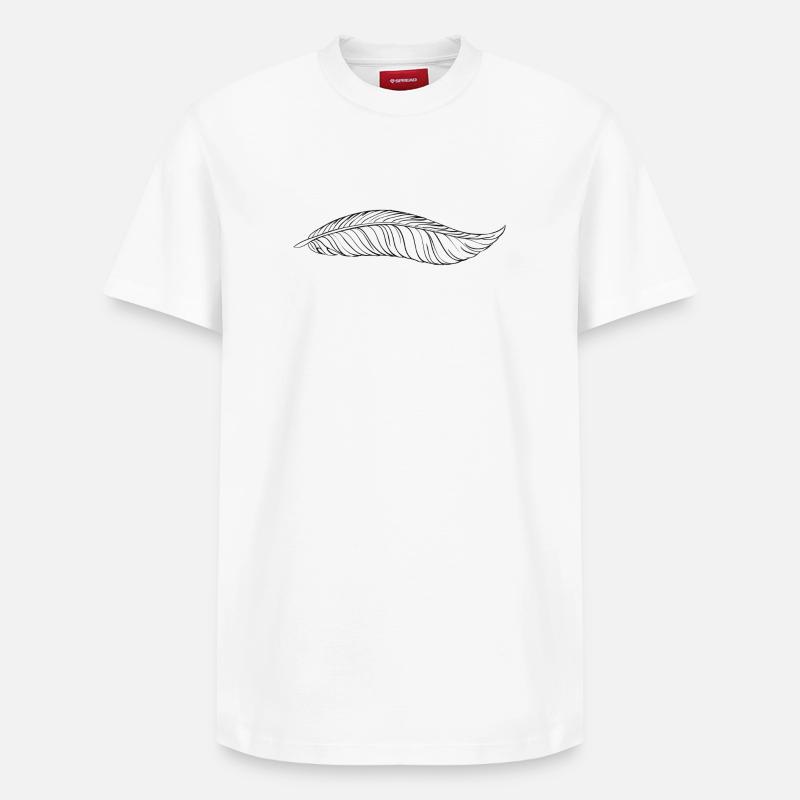 stift - Relaxed Unisex Supima Cotton T-Shirt – von SPREAD - Weiß