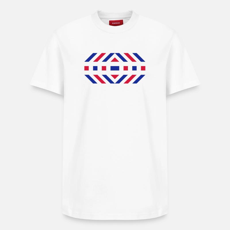 Motif - T-shirt unisexe décontracté en coton Supima – de SPREAD - blanc