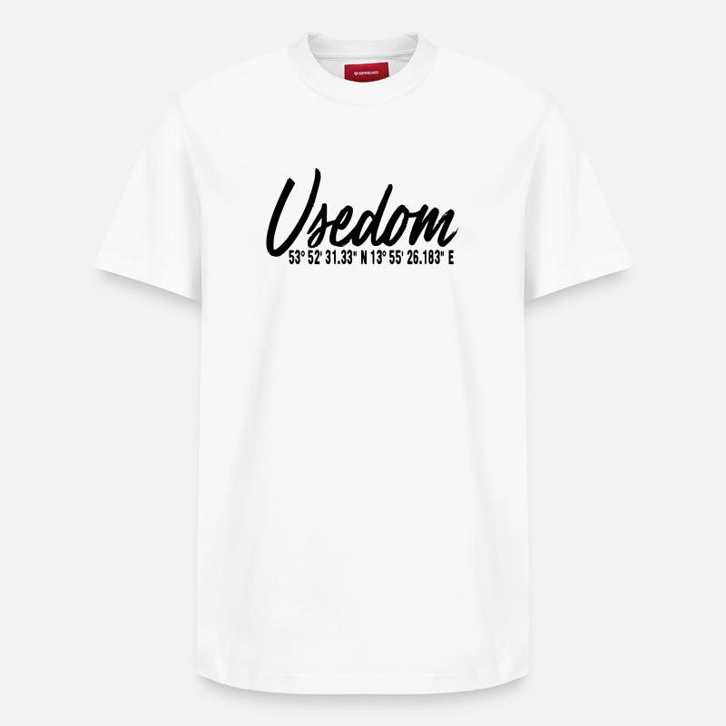 île usedom chemise - T-shirt unisexe décontracté en coton Supima – de SPREAD - blanc