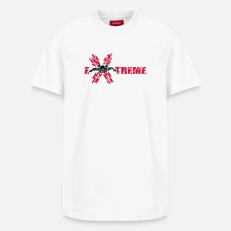 skydiver extreme - T-shirt unisexe décontracté en coton Supima – de SPREAD - blanc